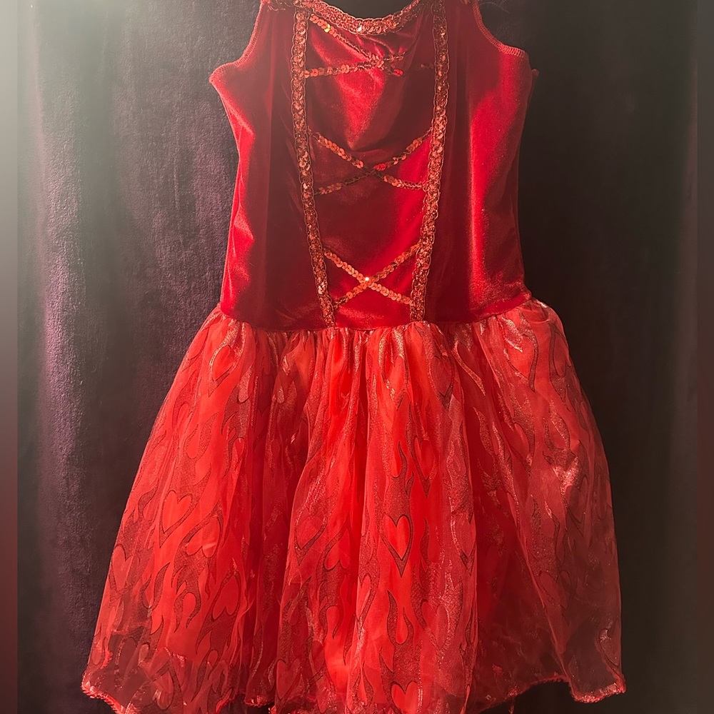 Girls Size Large Devil Costume